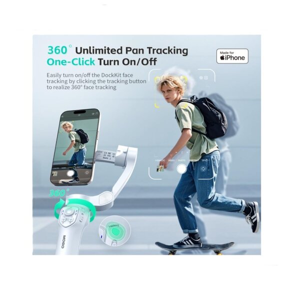 COMITOK Gimbal Stabilizer MOGO Only iPhone Apple Mfi Cell Phone Tracker - Picture 9 of 12